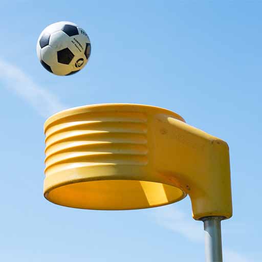 Korfbal korf met bal
